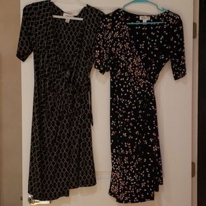 Motherhood size M wrap dresses